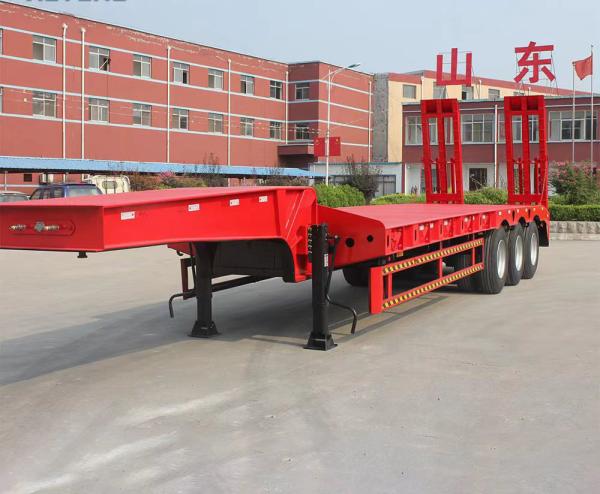 2/3/4 Axles Detachable Gooseneck Lowboy Truck Semi Trailer With 150/120/100 Ton