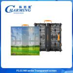 Indoor Outdoor P3.91 Transparente Curtain Window Glass Led Video Wall Display