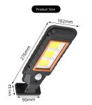 Outdoor 100COB 210COB 25W Pole Solar Street Light With 2400mAH Battery
