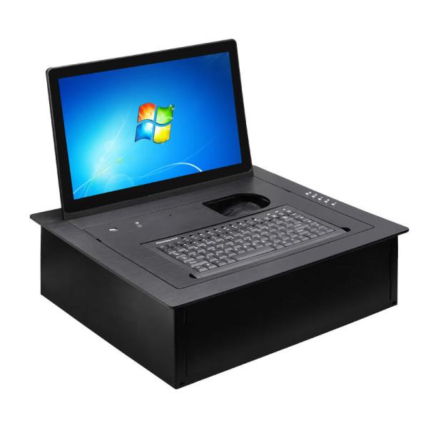 Team office conference system equipment Hidden Desk 15.6 Inch Pop up FHD LCD