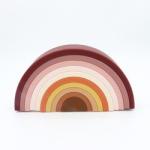 Customized Soft Silicone Toys Rainbow Stacking For Baby Educational