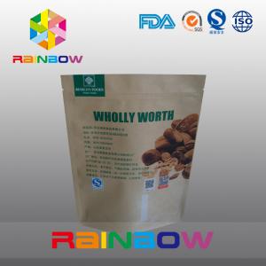 Wholesale OEM Moisture Proof Dry Food Packaging Kraft Paper k Bags With Custom Printing from china suppliers