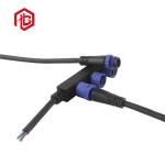 Nylon F Shape PA66 M15 300V Multi Pin Waterproof Male and female plug-in LED