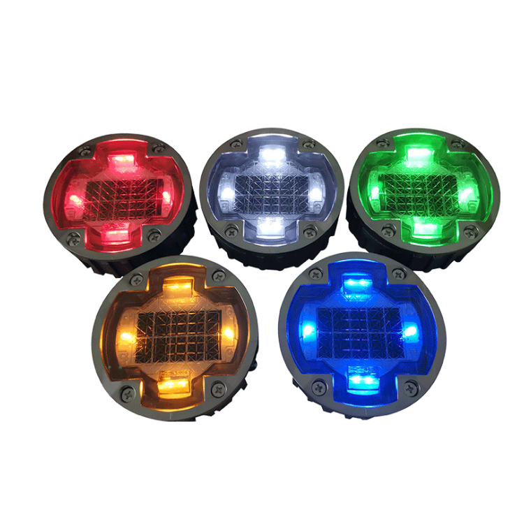 LED Color LED Solar Reflective Round Road Stud for Highway in Road Safety Road Marking