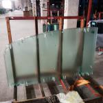 6mm Nano Self Cleaning Arc Shaped Shower Tempered Glass Bathtub Screen