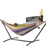 Qingdao Port Outdoor Garden Hammock With Stand Portable Swing Standing Hammock