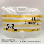 Wholesale Portable 5L 10L Water Bag With Dispenser Valve Stand Up Plastic Spout