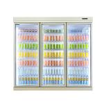 High Effiency Supermarket Projects Providing Drinks Display Glass Door Chiller