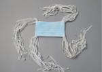 3 Ply Non Woven Face Mask , Disposable Pollution Mask With Ties And Nose Clip