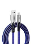 3.1A USB 2.0 Charging Cable For Type C Blue Flat Denim Tinned Copper 1.5m