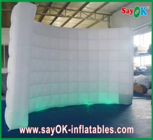 China Fire-proof Inflatable Led Wall Curved Lighting Wall For Wedding Party Inflatable Photo Wall on sale