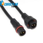 Waterproof Connector,2 Wire Electrical Connector With 18AGW 20CM Male Female