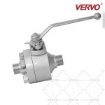 DN20 Forged 2PC High Pressure 3/4'' Hard Seal Float Ball Valve Full Bore And