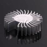 Sunflower Shape Aluminium Heat Sink Profiles , Heat Sink Extrusion Anodidzed