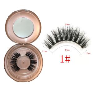 Wholesale 10 Pairs Reusable Lashes No Glue , 20mm Full Strip Magnetic Eyelashes from china suppliers