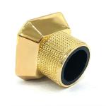 Classic Hot Sale Zinc Alloy Gold Rectangle Shape Metal Zamac Perfume Bottle Cap