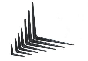 Wholesale High Durability Wardrobe Shelf Support Brackets , Arched Iron Shelf Bracket from china suppliers