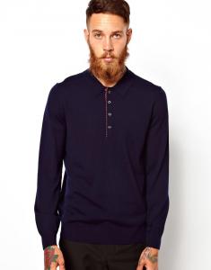 Wholesale customized long sleeve plain polo shirts with collar polo t-shirts men from china suppliers
