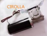 Round And Black DC Power Sliding Door Motor Light Weight And Low Noise