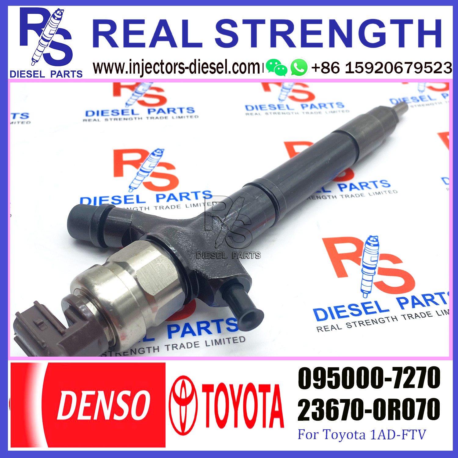 Common Rail Fuel Injector 095000-7640 095000-7630 095000-7280 095000-7270 for TOYOTA 23670-0R170 23670-09290