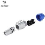 Circular Plastic Bayonet Stabe Conductivity Blue Stage Lighting 3Pin Waterproof