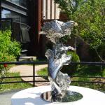 Custom Stainless Steel Cast Flying Eagle Sculpture for Wholesale