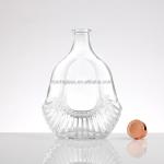 500ml 750ml Brandy Bottle with Aluminum Plastic PP Collar Material and