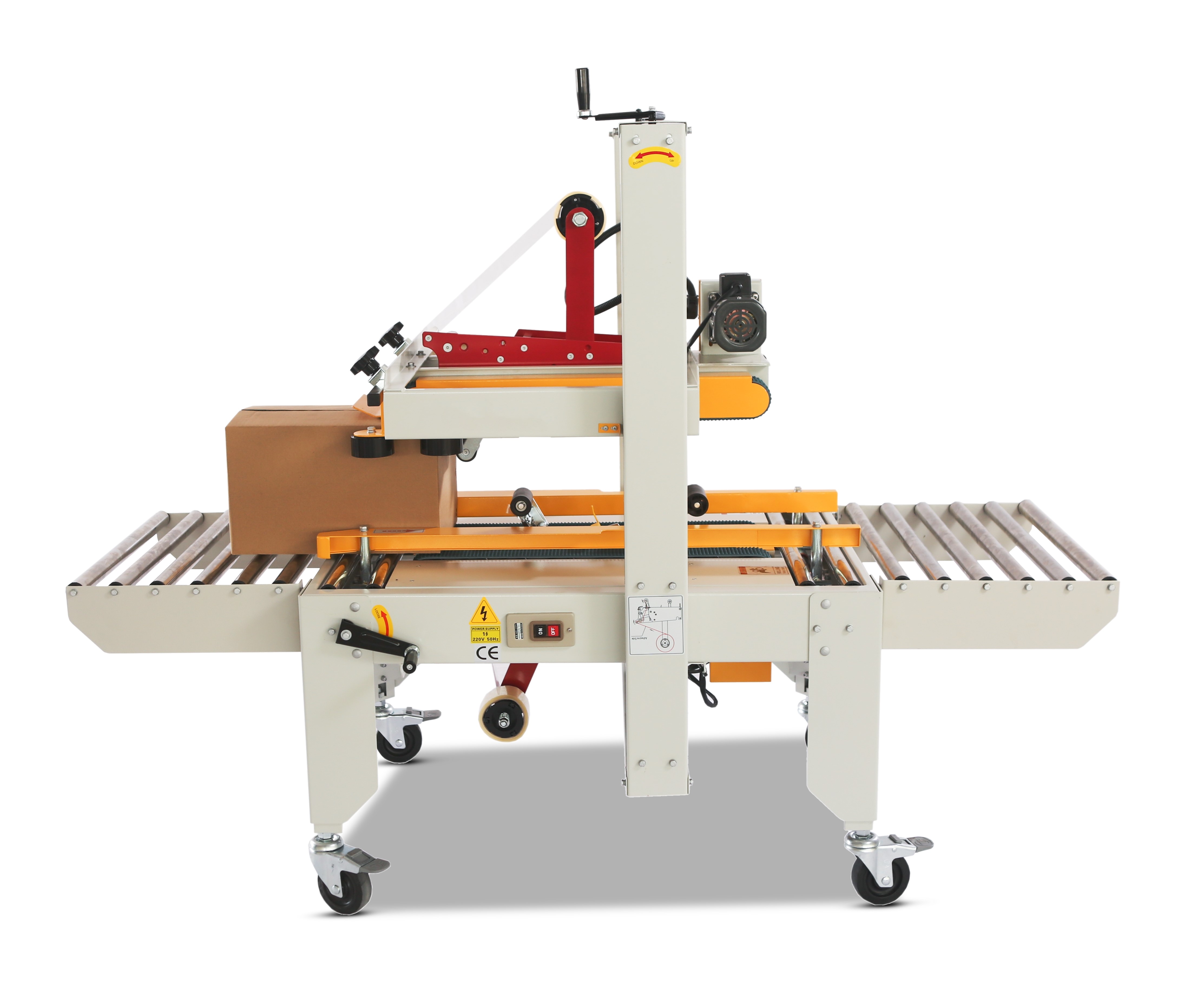 CE ISO semi automatic case sealer Folding Lid carton taping machine