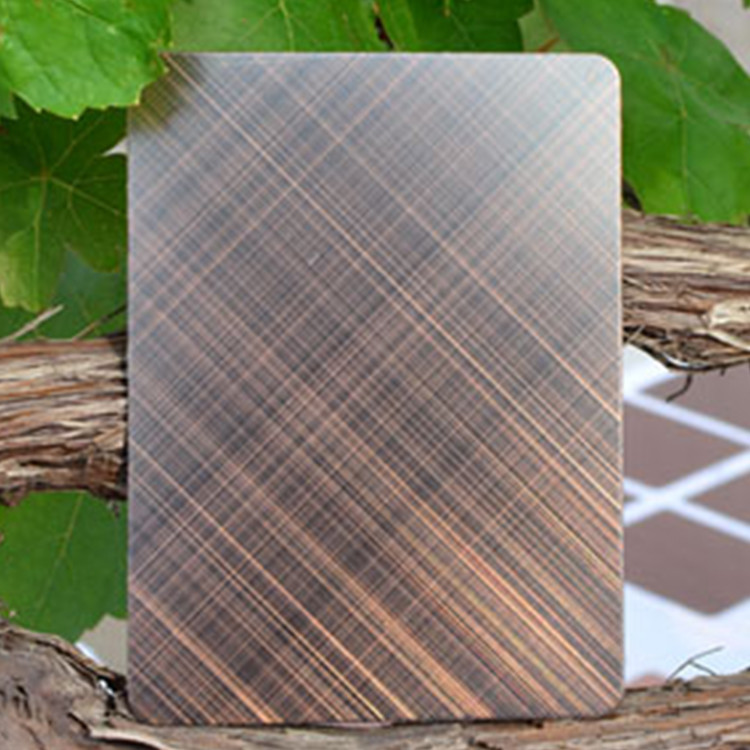 Custom Texture Antique Copper/Brass/Bronze Retro Art Design Antique Stainless Steel Sheet