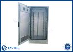 1500W 32U Weatherproof Outdoor Telecom Cabinet Galvanized Floor Mount