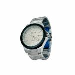 Stylish Round Case Stainless Steel Strap Watch With Mineral Dial Window Material