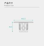 12.2*46.4mm Zinc Alloy Shelf Support Pins Fixing For Flat Pack Furniture