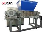 Heavy Duty Plastic Shredder Machine , Double Shaft Rubber Tire / Wood Shredder