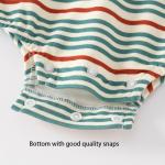 Wholesale Newborn Striped Cotton Baby Romper Custom Unisex Baby Bodysuits