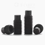 M2 - M6 Black Oxide 45H Alloy Steel Hex Socket Grub Screws DIN915 Grade 12.9