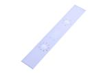 White Microwave Anti Reflective Holes Glass Control Panel
