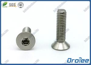 Wholesale M6 x 40mm DIN 7991 Stainless Steel 316 Flat Head Socket Cap Screws from china suppliers