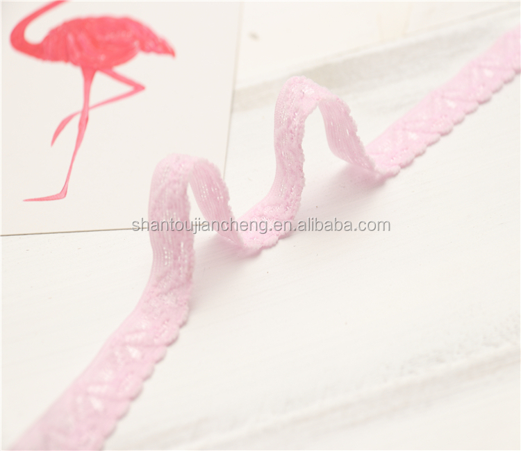 12mm Nylon Lace Webbing Underwear Lady Folding Lace Elastic Trim
