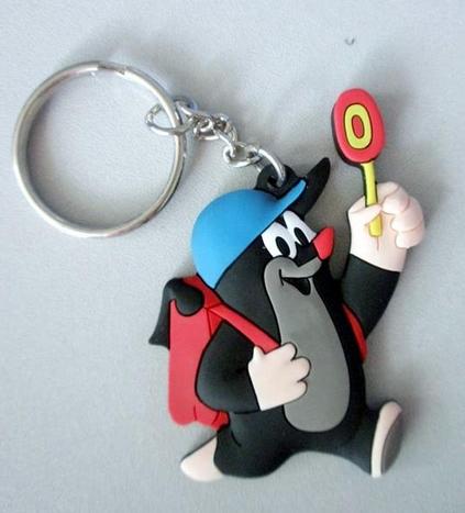 Key Cover Soft PVC Customized Key Chains / Rubber Keychain for Decoration or