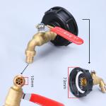 Flange Connection Water Tank Tap Adapter 1/2 3/4 INCH Iron Brass Valve Fitting