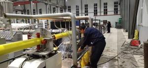 Wholesale Continue Flexible PU Foaming Yellow Jacket Insulation Pipe Machine HDPE / PP Extruder from china suppliers
