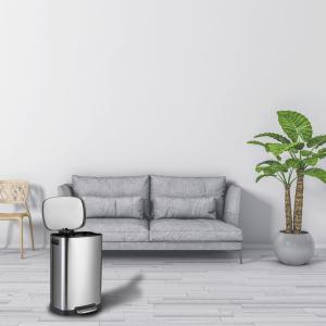 Wholesale 5.3 Gallon Kitchen Stainless Steel Trash Can for Bathroom, Kitchen, Process Room, Office, Garage Detachable Lined Bin from china suppliers