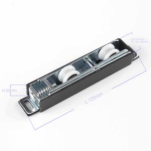 Wholesale Durable Adjustable Stainless Steel Sliding Door Plastic Hanging Roller with Double Wheels from china suppliers
