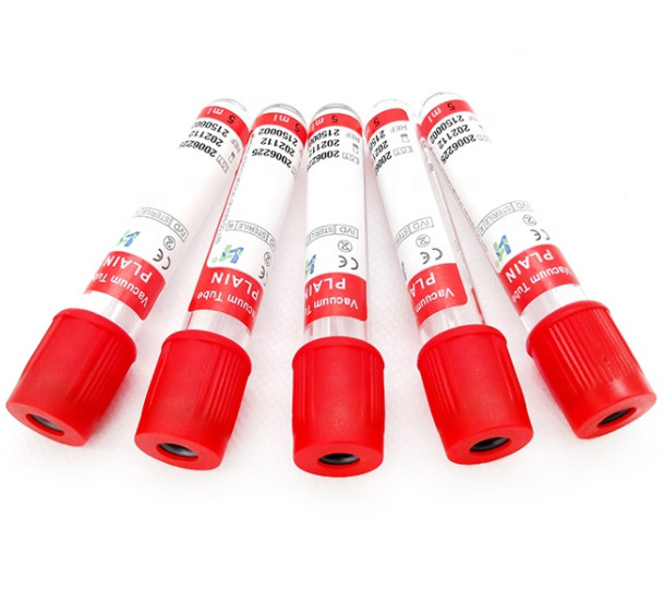PET Glass Plain Vacutainer Without Additives 3ml-10ml FDA510K CE ISO