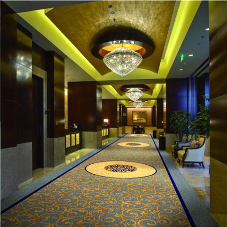 China factory printed Axminster material Hallway carpet for hotel