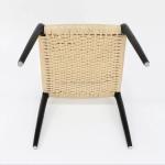 Comfortable Hand Woven Y Mail Packing Modern Style Outdoor Solid Wood Rope Chair