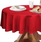 Waterproof Custom Printing Table Cover PEVA Plastic Round Table Cloth For Party