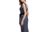 Snow Pattern Muslim Prom Dresses , Embroidery Fabric Muslim Evening Gowns