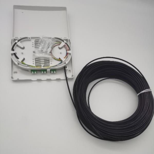 6Cores LC/APC Pre-Connectorized Optical Distribution Box 6Fibers Wall Outlet PTO