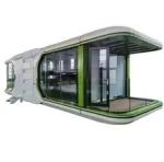 Luxury Prefab House Fat Pack Container House For Solar Space Capsule